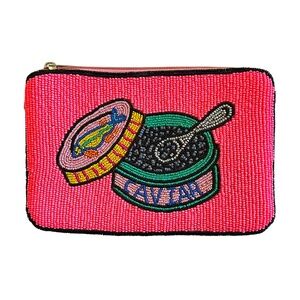 Lily Posh Caviar Crossbody Mini Clutch Bag, Caviar